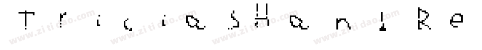 TriciasHand Regular字体转换